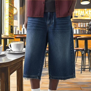 Shorts de Mezclilla Holgados para Hombre con Bordado - Product Image 6