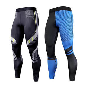 Pantalones de Compresión Sublimados para Hombre, Protección UV, Leggings Deportivos para Correr, Gimnasio, Yoga, 1 o 2 Unidades - Product Image 2
