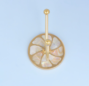 Solid Brass <b>Hook</b> Hanger for Clothing Kitchen Bathroom Coat <b>Towel</b> <b>Hook</b> Wall Mount <b>Hook</b> Eco-Friendly Multifunction <b>Hook</b> - Product Image 1