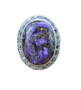 ARTS JEWELS Anillo de Plata de Ley 925 con Turquesa Engastada en Bisel y Garras, Chapado en Oro Rosa, Hecho a Mano, con Gema, para Mujer - Product Image 1