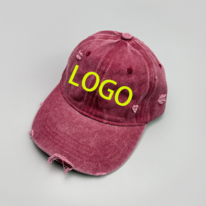หมวกแก๊ปคุณพ่อแบบกำหนดเอง หมวกผ้าฝ้ายเนื้อนุ่ม สตรีทแวร์ลำลอง - Product Image 1