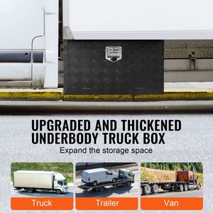 Custom 30\" X 17\" X 18\" Underbody Truck <b>Box</b> Heavy Duty Aluminum Diamond Plate Storage <b>Tool</b> <b>Box</b> <b>Lock</b> Keys Waterproof <b>for</b> Pickup - Product Image 2