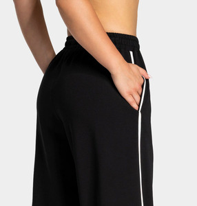 Pantalones Deportivos de Cintura Alta a Rayas Personalizados para Mujer, Pantalones de Chándal Cómodos, Tela de Alta Calidad, Fabricante de Ropa OEM ODM - Product Image 6