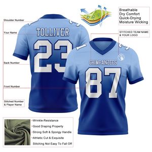 American Football Jersey Polyester <b>Mesh</b> Dye Sublimated Custom Player Name Number Supplier Durable Sportswear Apparel Gear - Product Image 4