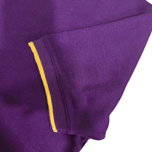 Chemise décontractée pour homme à manches courtes en jersey respirant, couleur unie, imprimée par transfert thermique, avec col et poignets contrastants, 180g - Product Image 2