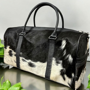 กระเป๋าเดินทางหนังวัวทรงสี่เหลี่ยมผืนผ้าแบบ unisex พร้อมซิปปิด หูหิ้วคู่ ดีไซน์ทันสมัย ความจุ 36-56 ลิตร - Product Image 2