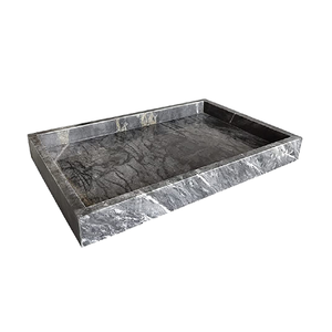 Plateau en marbre de conception classique pour hôtels et restaurants ustensiles de cuisine vaisselle plateau de service café thé à bas taux - Product Image 1