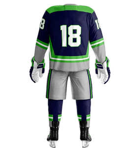 Tenues d'entraînement de hockey sur glace 7V7 à manches longues 2026, 100 % polyester, haute qualité, couleur et logo personnalisables, en stock - Product Image 5