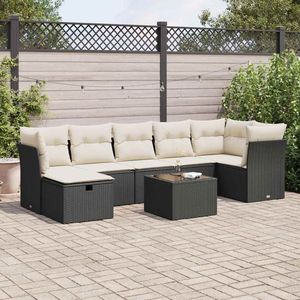 Ensemble de canapés de jardin rectangulaires modulaires modernes, collection de canapés de patio - Product Image 1