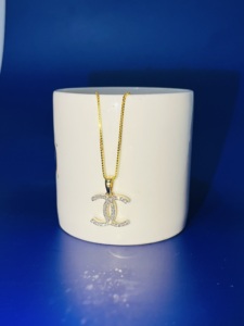 Pendentif en or 14 carats avec diamant naturel rond taille brillant, couleur H, certifié GIA, pour femme, style tendance pour mariage et fiançailles - Product Image 2