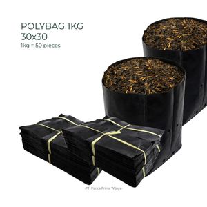 High Quality Black Poly Grow Bag 30x30cm 1kg Pack 50pcs | Heavy Duty Nursery Planting Bag for Agriculture - Product Image 6