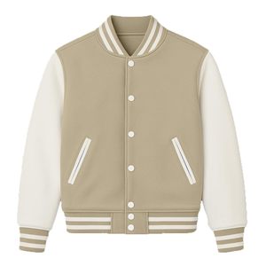 Blouson universitaire homme dernière tendance, style Letterman, avec manches en similicuir, qualité supérieure, très demandé - Product Image 1