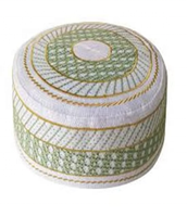 Vente en gros de bonnets de prière musulmans pour hommes adultes en coton 100% uni, personnalisables