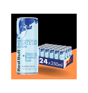 Boissons énergisantes Red Bull Glacier Edition en gros, 24 canettes de 250 ml, 32 mg de caféine par 100 ml, pour une vigilance mentale au travail et dans les sports. - Product Image 6