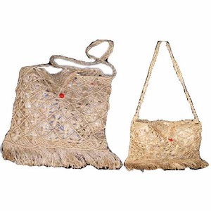 Sac à bandoulière pour femme en crochet, tissé à la main, écologique, style bohème, avec pompon, sac de shopping - Product Image 3