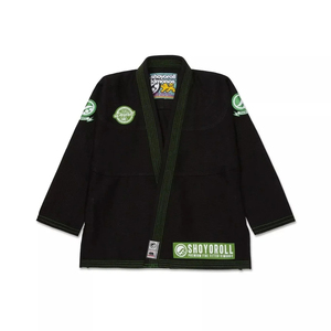 ชุดยูโด Shoyorol Hunt Competitor BJJ Gi คุณภาพพรีเมียม ราคาขายส่ง RTS สีดำ สำหรับนักกีฬายิวยิตสู ผ้าฝ้าย 100% - Product Image 1