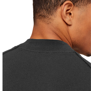 T-shirt de compression à manches longues pour homme, coupe musclée, gris, côtelé, extensible, pour la gym, l'entraînement, la performance athlétique - Product Image 6