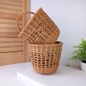 Natural Woven Hanging <b>Basket</b> Planter Suitable <b>For</b> Living Room Garden And Indoor <b>Plant</b> Arrangement Handwoven From India - Product Image 4