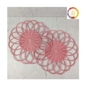 Round Rattan <b>Table</b> <b>Mat</b> for Modern Dining | Stylish Woven Placemat Bulk Export - Product Image 3