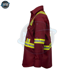 100% Cotton <b>Construction</b> Long Sleeve Workwear Custom Logo <b>Work</b> Shirt Reflective Safety <b>Clothes</b> <b>Work</b> Shirt - Product Image 3