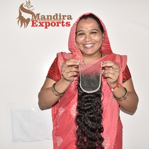 Extensions de cheveux humains ondulés 100 % naturels non traités, qualité HD 4x4, cuticules alignées, cheveux vierges vietnamiens, indiens et cambodgiens - Product Image 4