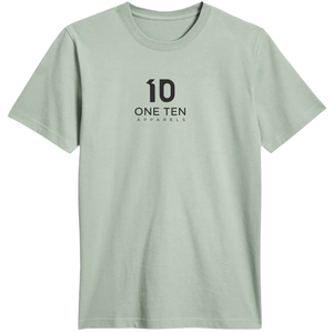 เสื้อยืดผู้ชายไซส์ใหญ่ สีเขียวอมเทา ผ้าฝ้ายพรีเมียม คอกลม แขนสั้น สไตล์ลำลอง โอเวอร์ไซส์ ทนทาน ใส่ได้ทุกวัน สตรีทแวร์ - Product Image 1