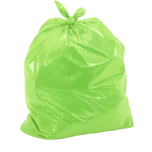 Sacs poubelles ménagers verts plats, étanches et extensibles, 32-45 gallons, sacs à déchets en plastique 90 microns et 33*40CM, sacs poubelles. - Product Image 1