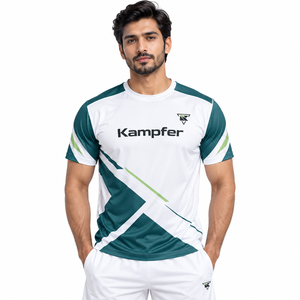 Camiseta de tenis para hombre enfocada en el rendimiento, con material ligero, control de la humedad y ajuste cómodo, diseñada para actividades deportivas. - Product Image 1