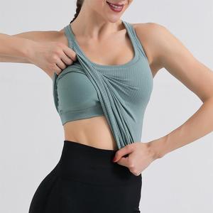 Nouveau débardeur de sport respirant sans manches pour femme, personnalisable avec logo brodé OEM, idéal pour l'entraînement, le yoga, grandes tailles - Product Image 2