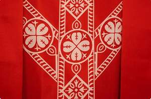 Casulla de Sacerdote Tallas Grandes, Túnica Gótica Larga hasta el Suelo, Tradicional, Transpirable, con Estampado y Bordado - Product Image 5