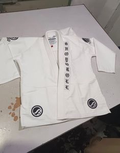 Nuevo Kimono de Jiu Jitsu Brasileño Shoyorol Chain Gang Blanco, Uniforme de Artes Marciales de Alta Calidad, 450 g/m² - Product Image 4