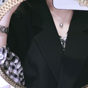 Collar de Oro Natural G18k con Perlas Púrpuras Misteriosas de 10-9mm y Perlas Púrpuras Edison de 5-6mm, Viene con Caja de Regalo - Product Image 4