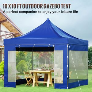 Gazebo Pieghevole 3x3 Metri con Pareti Laterali Rimovibili, Borsa con Ruote, Resistente ai Raggi UV, Impermeabile e Isolante per Esterni e Patio - Product Image 2
