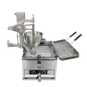 Commercial Gas (LNG or LPG) Heating <b>Donuts</b> Frying Machine <b>Donuts</b> Maker Doughnut Frying Making Machine- 3 Different Molds to - Product Image 4