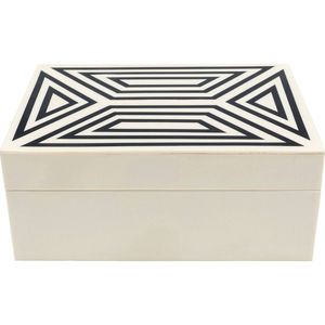 Boîte de rangement décorative en résine de designer avec intérieur en MDF pour cadeaux, décoration et présentation à domicile - Product Image 3