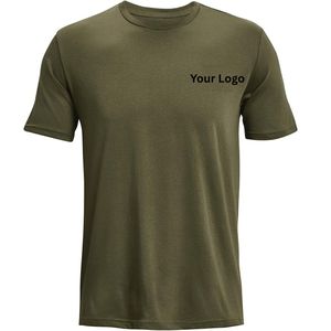 T-shirt de sport pour homme de qualité supérieure, respirant, décontracté, athlétique, logo personnalisé, fabricant OEM ODM - Product Image 1