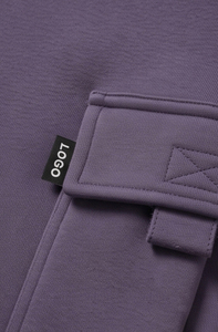 Shorts de sport amples et épais de haute qualité pour hommes, style cargo, brodés, en molleton, pour l'hiver, pour le jogging - Product Image 4