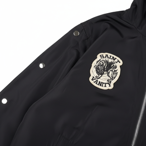 Custom Men <b>Black</b> Hooded <b>Windbreaker</b> Jacket Waterproof Lightweight Streetwear Reflective Sportswear Windproof Casual Outdoor Coat - Product Image 5