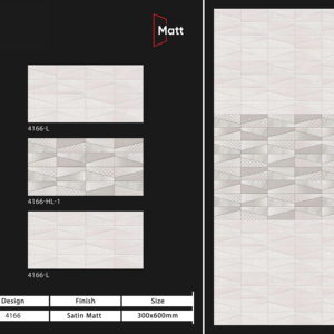 Carreaux muraux en céramique élégants 300x600mm pour salle de bain et cuisine, surface brillante mate effet sucre sculpté, pour murs intérieurs. - Product Image 1