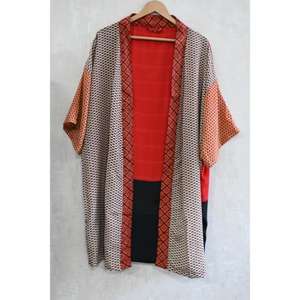 Bata Kimono de Seda con Parches para Mujer, Estilo Bohemio, Larga, para Dormir o Estar en Casa, Elegante y Moderna - Product Image 2