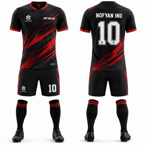 ผู้ผลิตชุดฟุตบอล OEM รับผลิตชุดทีมฟุตบอล เสื้อและกางเกงขาสั้น ขายส่ง ชุดกีฬาแบบซับลิเมชั่นจากโรงงาน - Product Image 1