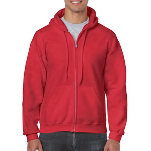 Sudadera con capucha y cremallera 100% algodón de marca personalizada con estampado digital y de silicona, teñido liso, estilo casual urbano, corte holgado, otoño - Product Image 4