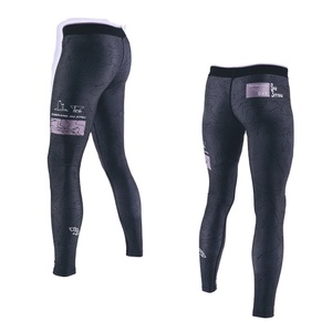 กางเกง MMA Spats Jiu Jitsu แบบสั่งทำขายส่งสำหรับผู้ชาย ผ้าเนื้อเดียว BJJ Grappling ความยาวเต็มตัว เอวยางยืดสูง แห้งเร็ว - Product Image 1