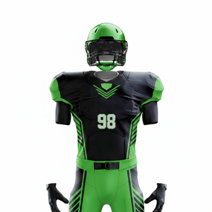 ชุดอเมริกันฟุตบอลชาย โพลีเอสเตอร์ 100% พิมพ์ลายแบบซับลิเมชั่น แห้งเร็ว ระบายอากาศได้ดี สกรีนชื่อทีม โลโก้ ตำแหน่ง ได้ตามสั่ง กางเกงขาสั้น - Product Image 3