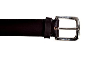 Ceinture Polo Vintage en Cuir de Buffle avec Boucle en Laiton Massif Alliage de Zinc Largeur 35MM Style Décontracté Conception Argentin - Product Image 4