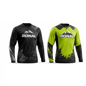 เสื้อแข่งจักรยานเสือภูเขาไซส์ใหญ่ แขนยาว สีขาวดำ ลายการ์ตูน สำหรับดาวน์ฮิลล์ โมโตครอส กันลม ระบายอากาศได้ดี - Product Image 3