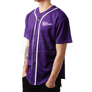 เสื้อเบสบอลแขนสั้นผ้าโพลีเอสเตอร์ 100% น้ำหนักเบา ยืดหยุ่น ระบายอากาศได้ดี สวมใส่สบาย เหมาะสำหรับการฝึกซ้อมทีม เสื้อผ้าคุณภาพพรีเมียม ใช้งานได้หลากหลาย กระชับพอดีตัว - Product Image 3