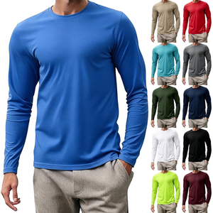 High Quality Long Sleeve Gym <b>T</b>-<b>Shirt</b> Sportswear Training Quick Drying Outdoor Casual Solid Blank Muscle Fitness <b>Shirt</b> - Product Image 3