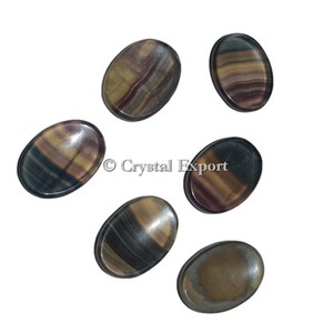 Vente de gros Pierre naturelle Vesonite Thumb Worry Stone Pierre de palmier en cristal de guérison polie pour le soulagement de l'anxiété, la méditation, le Reiki et les cadeaux - Product Image 2