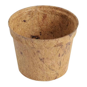 Pot en fibre de coco écologique pour plantes |   Pots de plantes en fibre de coco biodégradables pour pépinières et utilisation au sol de Eco2go Vietnam - Product Image 2